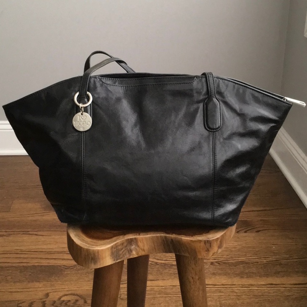 HOBO Patti Large Black Leather Tote